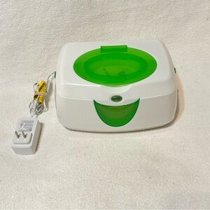 White and Green Electric Baby Wipe Warmer